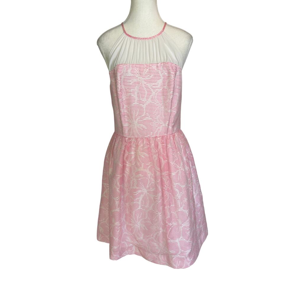 Lilly Pulitzer | Kailey Dress | Pink/White Fit and Flare Dress | 8288